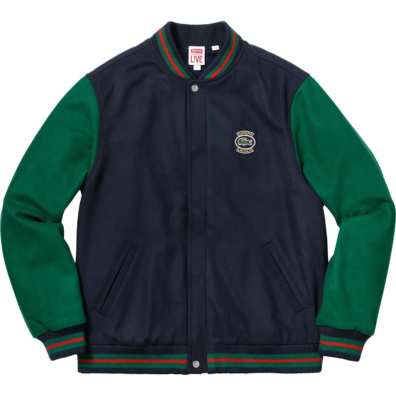Supreme®/LACOSTE Wool Varsity Jacket view 10